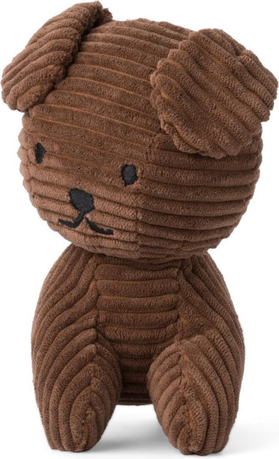 Bon ton toys Miffy - velours côtelé éco snuffy marron - 21 cm - 8