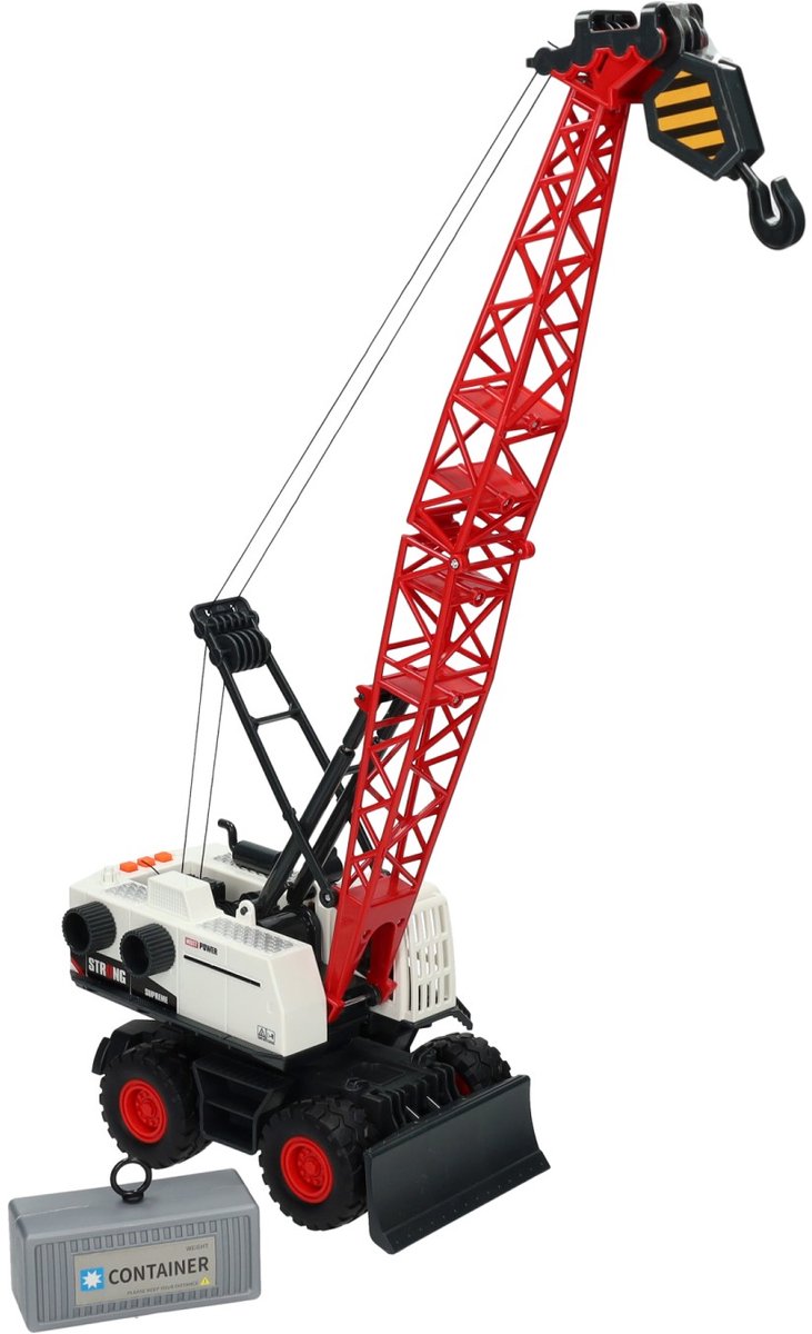 Camion-grue de construction avec son léger