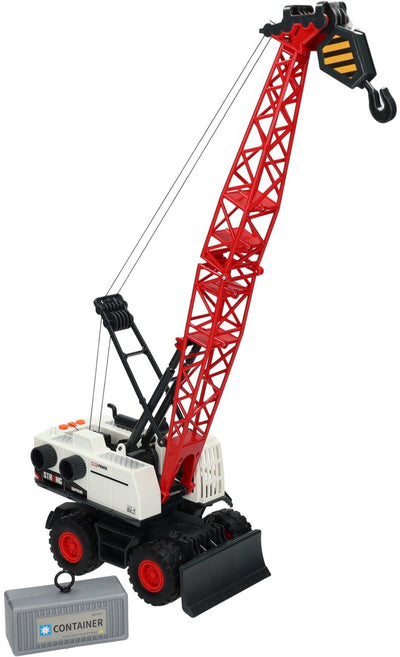 Camion-grue de construction avec son léger