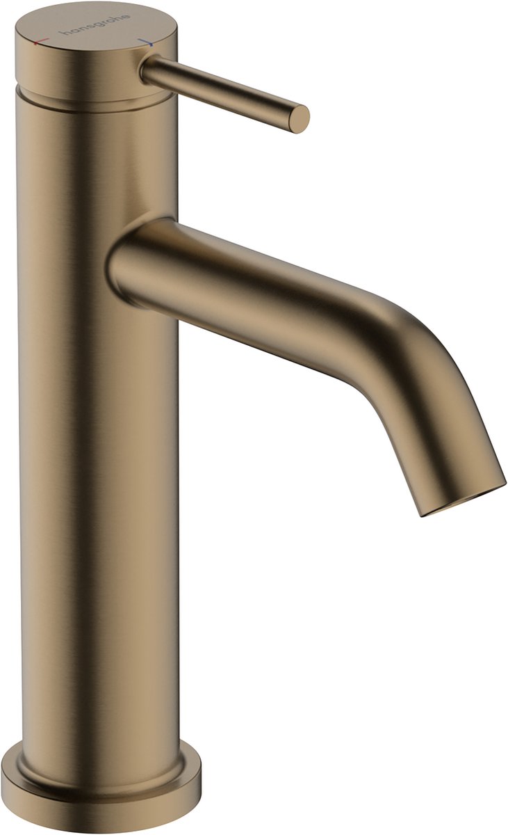 Hansgrohe tecturis s - robinet de lavabo - commande à levier unique - démarrage à froid, économie d'énergie - sans vidage - taille 110 mm - bronze brossé