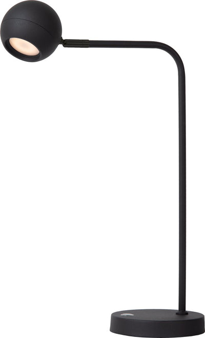 Lucide comet - lampe de bureau rechargeable - batterie rechargeable - LED 3 stepdim - 1x3w 2700k - noir