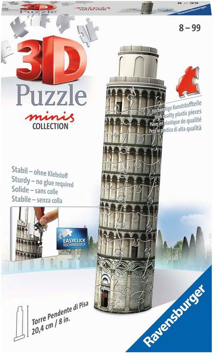 Tour Ravensburger Mini Schiefer - Bâtiments de puzzle 3D de Pise
