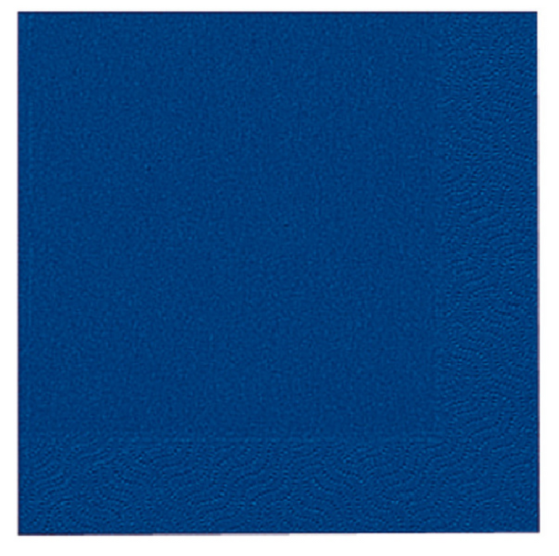 Serviettes Duni bleu foncé 33x33cm