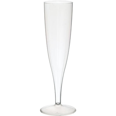 Duni champagne en verre cristallo plastique 10 pièces