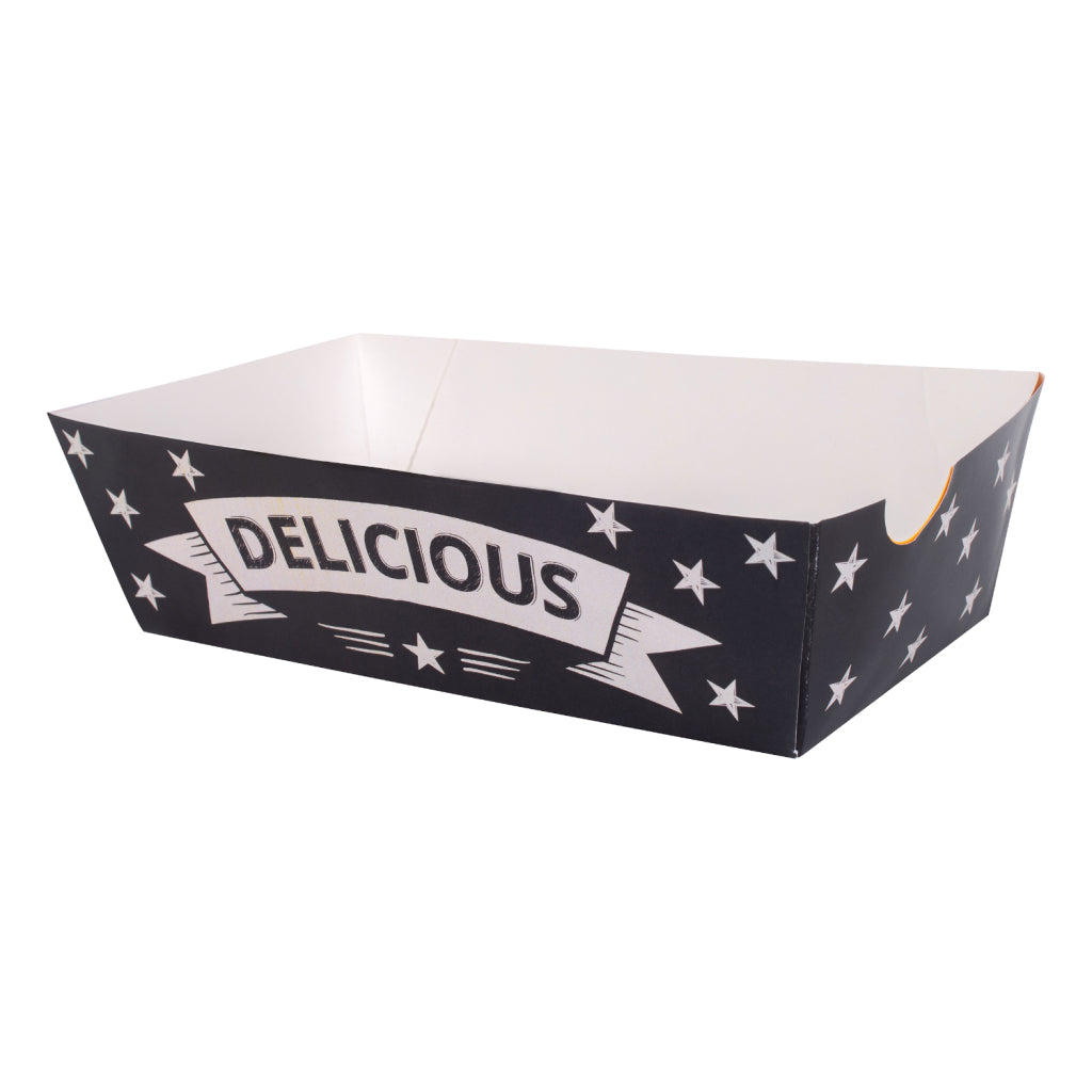 Récipient jetable de base pour les aliments chauds 8 pièces 16x9x4,5 cm