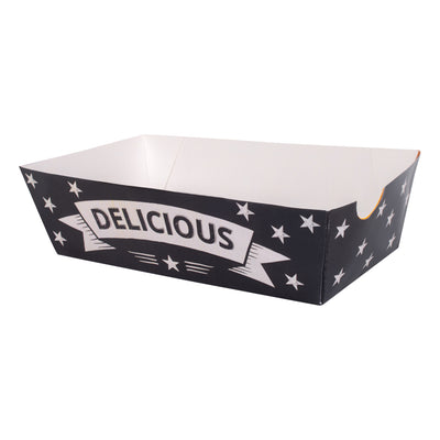 Récipient jetable de base pour les aliments chauds 8 pièces 16x9x4,5 cm