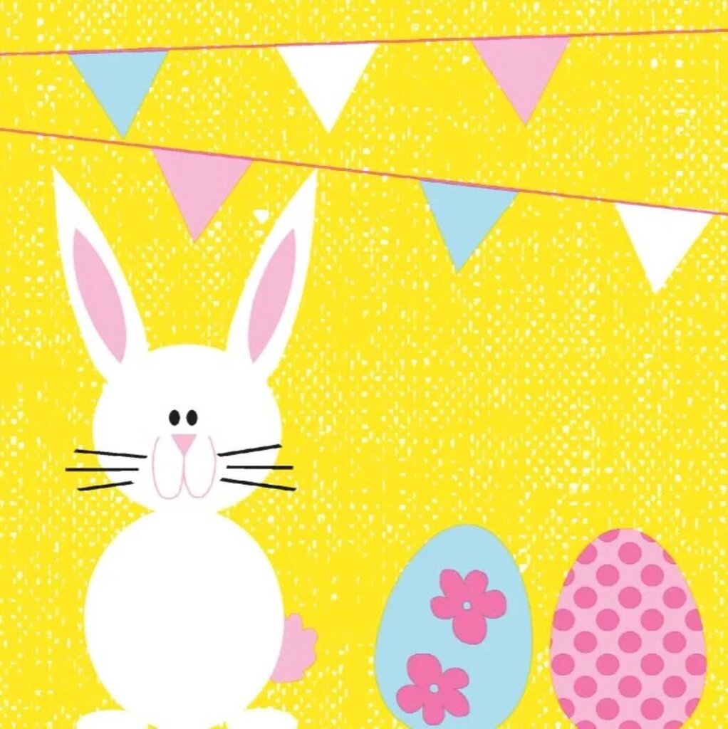 Duni Duni Napkins Bunny Oeufs 3-LAAGS 33X33
