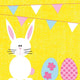 Duni Duni Napkins Bunny Oeufs 3-LAAGS 33X33