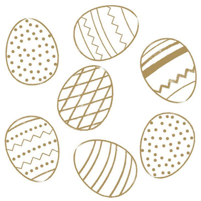 Duni Duni Napkins Golden Eggs 3-LAAGS 33X33CM