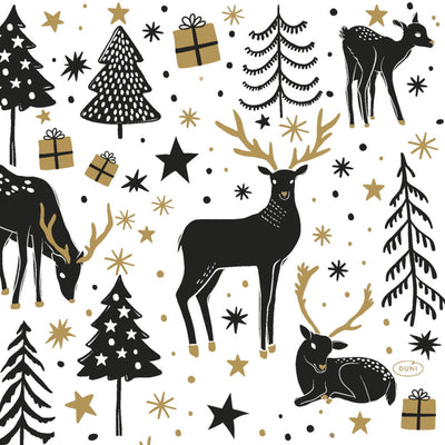 Serviettes Duni hiver magique 33x33 cm