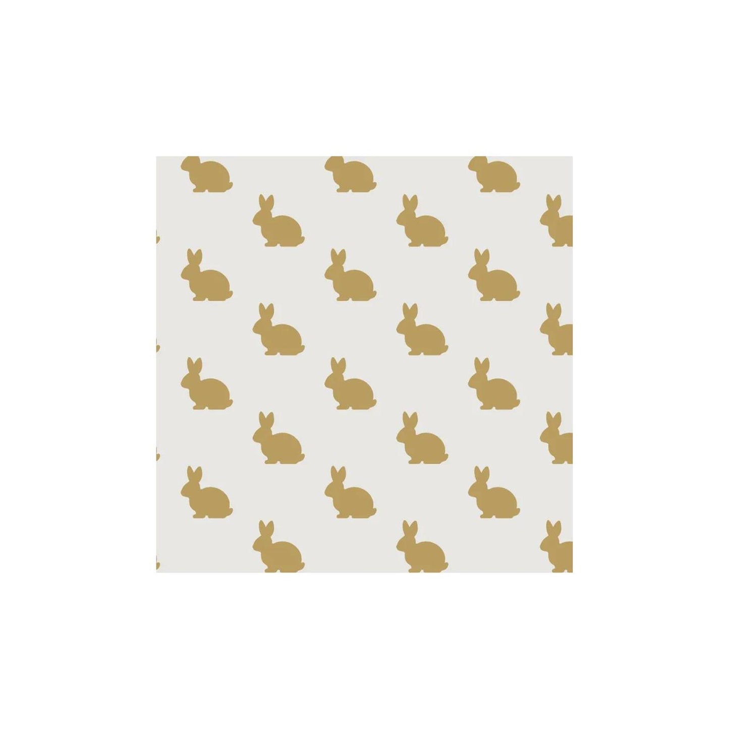 Serviettes Duni lapin doré 24cm