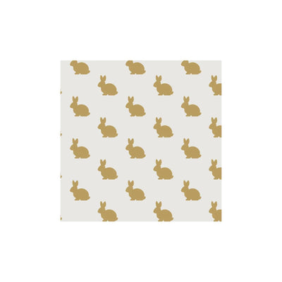 Serviettes Duni lapin doré 24cm