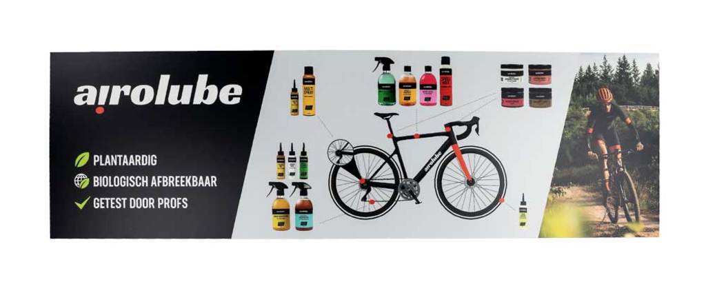 Panneau mousse logo rack Airolube 99x30cm