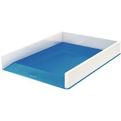 Bac à courrier leitz wow polystyrène 267x336x49mm a4 bleu