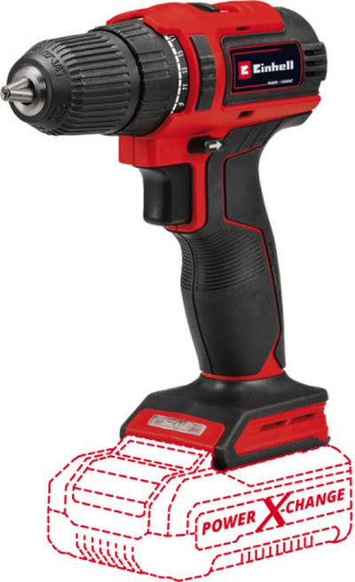 Perceuse/visseuse sans fil Einhell te-cd 18 40 li bl solo - power x-change - 18 v li-ion - 40 nm - 0-350 0-1 450 tr/min - mandrin sans clé 10 mm - moteur brushless - excl. batterie et chargeur