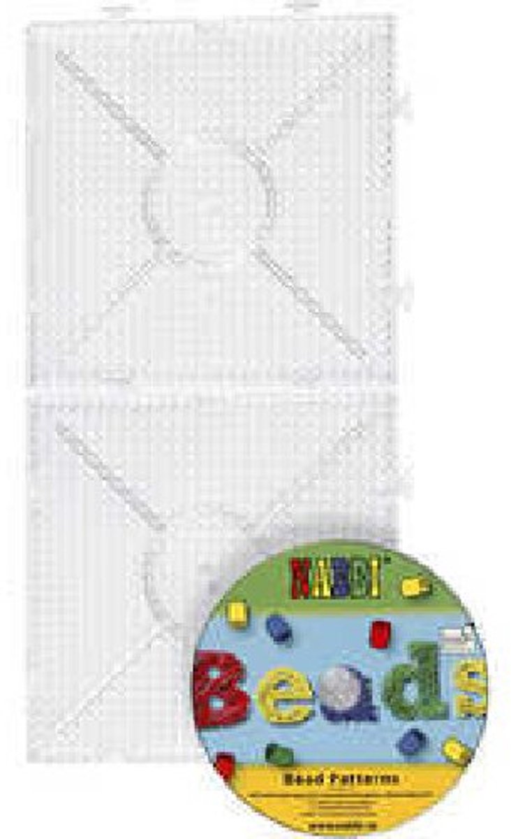 Creativ Company String perle signe Clear Square 15x15cm, 2st.