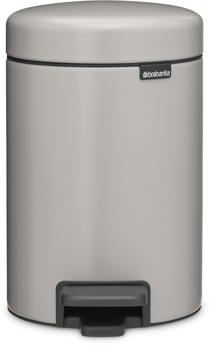 Brabantia newicon poubelle - salle de bain 3 litres - gris doux