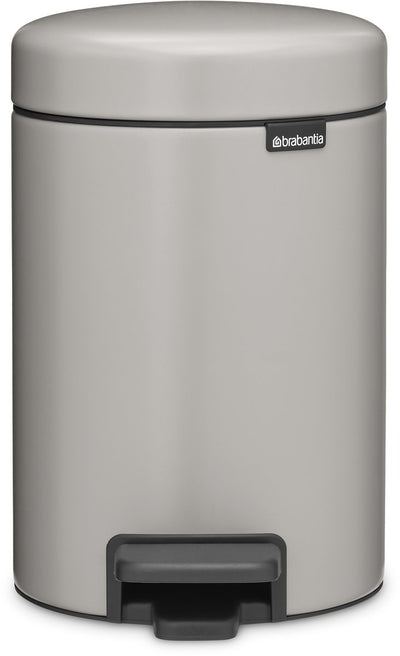Brabantia newicon poubelle - salle de bain 3 litres - gris doux
