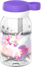 Gourde Mepal avec campus en paille - 450 ml - gourde pour enfants - étanche - couvercle à vis hygiénique - lueur de licorne