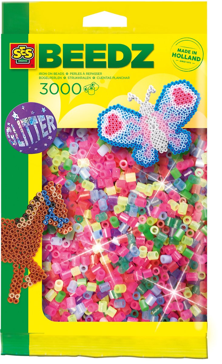 SES Perles de repassage - paillettes, 3000st.