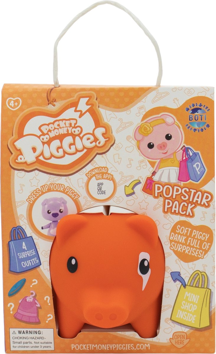 Figurine de jeu Boti pockey money piggies avec tirelire pack popstar