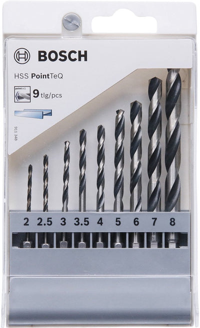 Bosch accessoires jeu de forets à métaux hss pointteq hex | 9 pièces - 2607002826