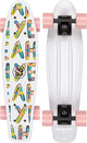 Nijdam flipgrip skateboard - haute saison - blanc rose