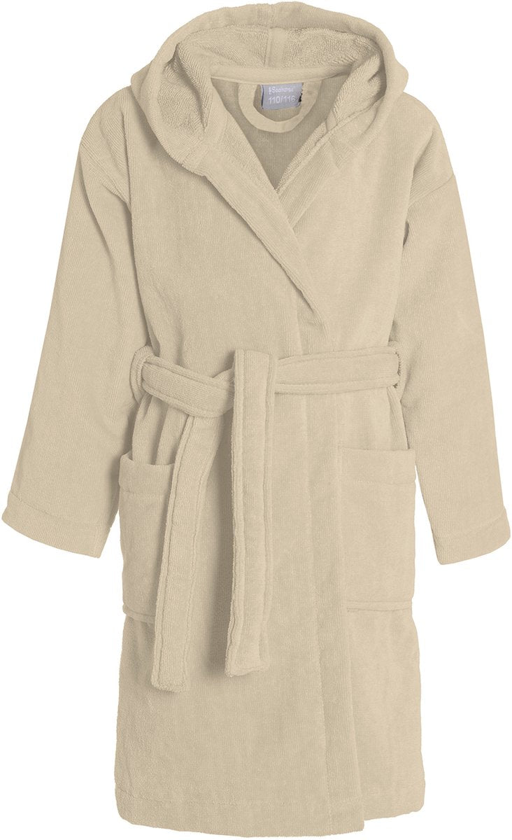 Peignoir pur hippocampe enfant sable clair 134 140