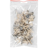 Mèches pour bougies en bougeoir, adaptées aux bougeoirs d'un diamètre de 20-65 mm, l : 3,5 cm, épaisseur 2 mm, 100 pièces 1 boîte - afbeelding 2