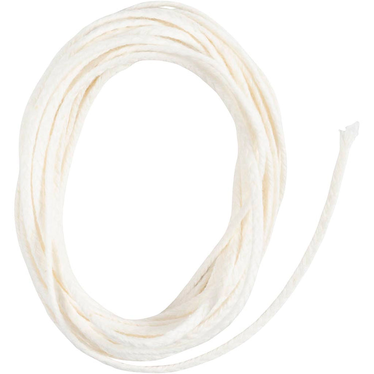 Mèche Creativ company pour stéarine, adaptée aux bougies coulées d'un diamètre de 50-70 mm, 100 gr, 3 m 1 boîte