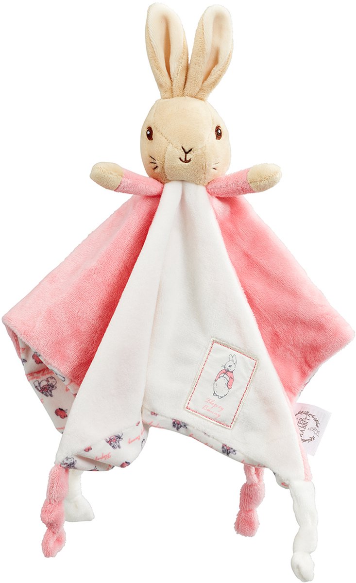 Rainbow designs Peter Rabbit doudou tutje rose 30cm
