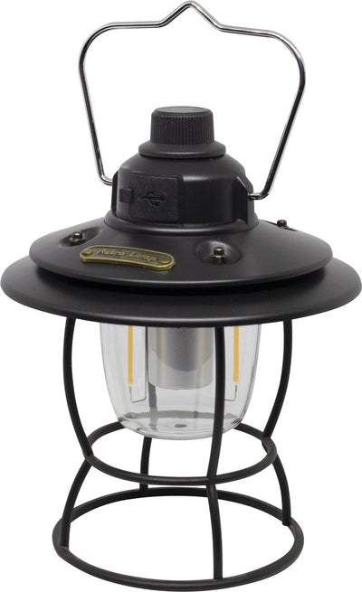 Lampe de camping Eurotrail orix - lampe rechargeable - multifonctionnelle - noir - lumière chaude et blanche - fonction power bank