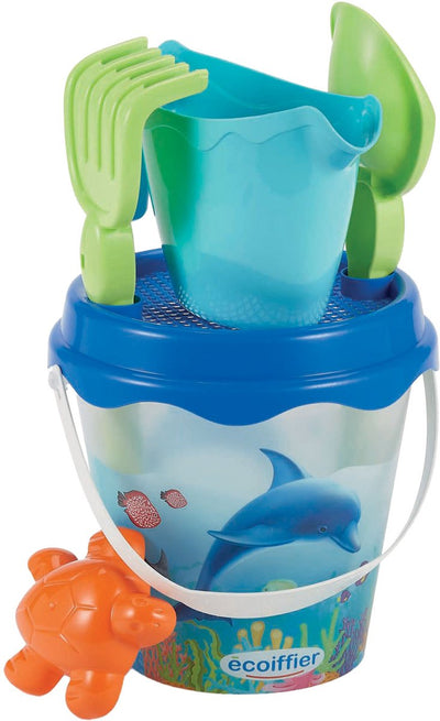 Ecoiffier Bucket Set Dolphin avec accessoires, 6DLG.