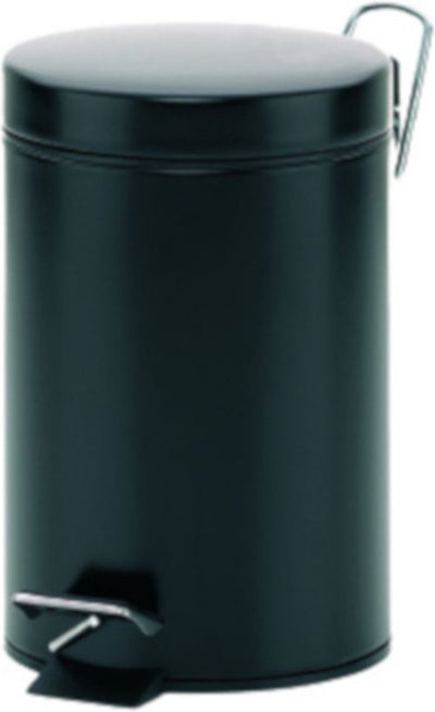 Poubelle à pédale Kela Monaco - 3 l - noir -
