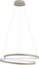 Lampe à suspension Eglo ruotale / LED - ø 55 cm - coloris sable beige blanc