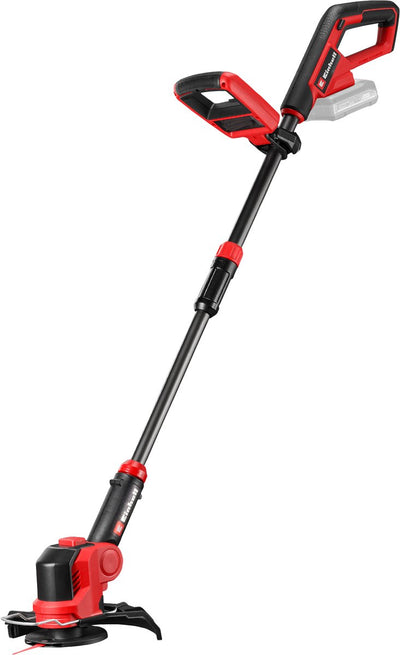 Coupe-herbe à batterie Einhell ge-ct 18 25 li solo - power x-change - 18 v li-ion - diamètre de coupe : 25 cm - tête moteur rotative et inclinable - protège-fleurs - excl. batterie et chargeur