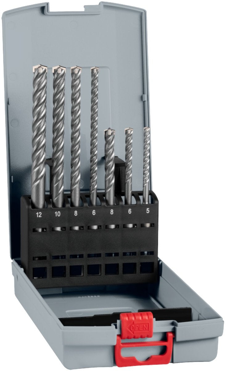 Bosch accessoires pro sds plus-5x jeu de forets à percussion | 5 6 6 8 10 mm | 7 pièces - 2608707246