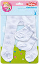 Dollsmacle avec chaussettes - flocons de neige, 28-35 cm