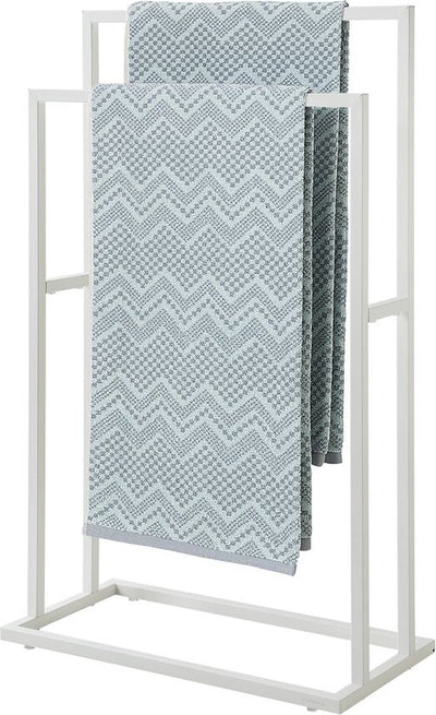 Sealskin carré - porte-serviettes sur pied - 24 x 48 x 78,5 cm - pour 2 serviettes - blanc