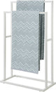Sealskin carré - porte-serviettes sur pied - 24 x 48 x 78,5 cm - pour 2 serviettes - blanc