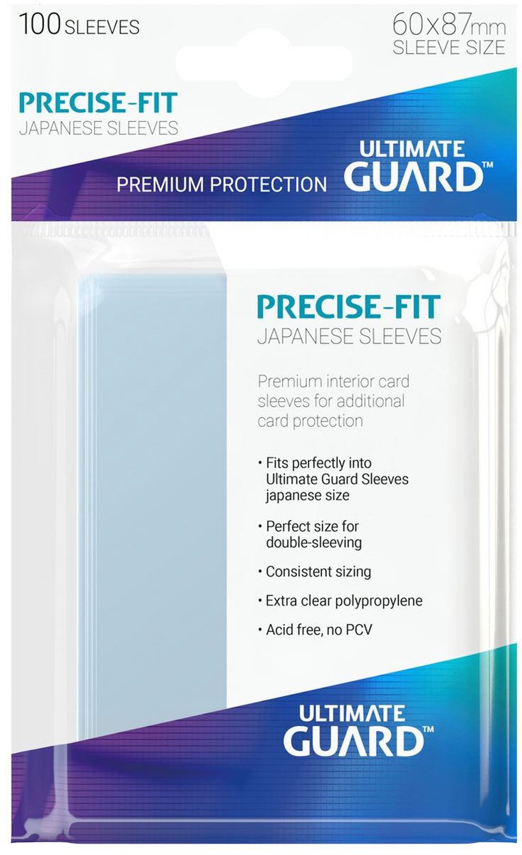 Manchons Ultimate Guard Precision Fit taille japonaise (100)