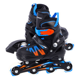 Alerte Alerte en ligne Skates Taille 35-38 Black Blue Orange