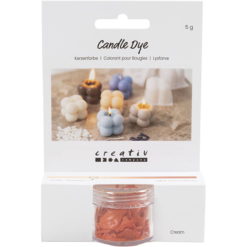 Teinture pour bougie Creativ company, crème, 5 gr 1 boîte