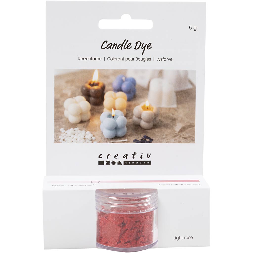 Teinture pour bougie Creativ company, rose clair, 5 gr 1 boîte