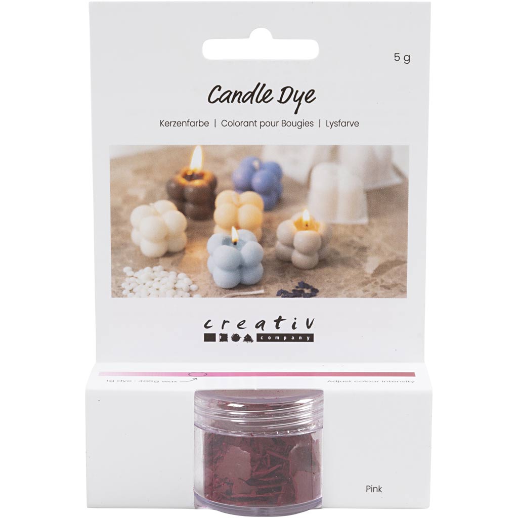 Teinture pour bougie Creativ company, rose, 5 gr 1 boîte