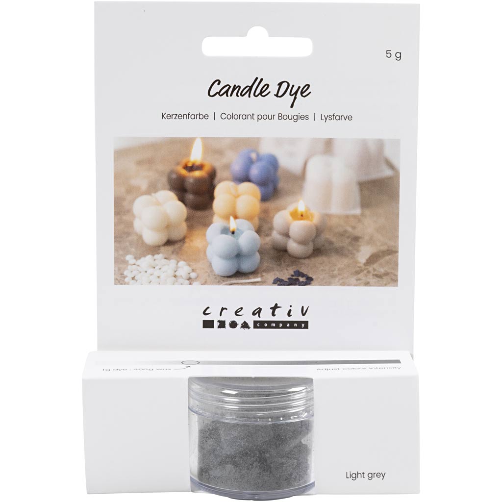 Teinture pour bougie Creativ company, gris clair, 5 gr 1 boîte