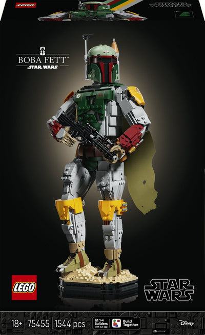 Kit de construction Lego Star Wars Boba Fett pour adultes et décoration 75455