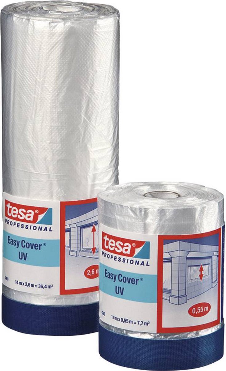 Tesa - Film de protection UV - autocollant - 550 mm x 14 m - avec ruban en tissu