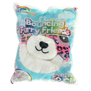 Balle Pluchiez rebondissant à fourry 50 cm assorti