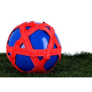 Crossball bleu avec élastique rouge